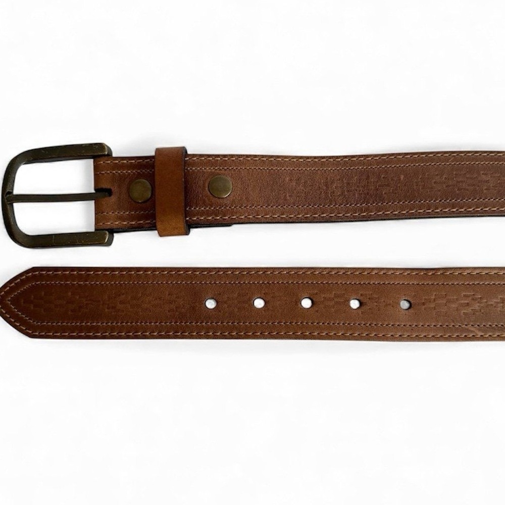 Smith + Rogue La Manzana MS2 Belt Mens 44 Chocolate Brown Oil Tanned Leather